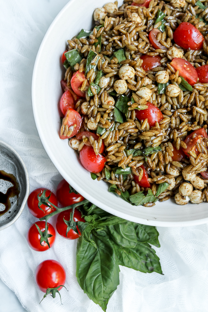 Caprese Orzo Pasta Salad